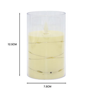 Tira <span class=keywords><strong>de</strong></span> luz LED Luz blanca cálida Juegos <span class=keywords><strong>de</strong></span> <span class=keywords><strong>tres</strong></span> tamaños Vela <span class=keywords><strong>de</strong></span> Pilar eléctrica decorativa <span class=keywords><strong>de</strong></span> lujo - Product Image 2