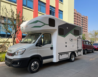 Ecocampor fibre de verre RV camping-car expédition camion camping-car pour le camping fabriqué camion lit camping-car remorque