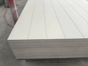 Pannello Moderno Personalizzato a Forma <span class=keywords><strong>di</strong></span> W in MDF Scanalato, Rivestimento Murale Resistente all'Umidità per Decorazione <span class=keywords><strong>di</strong></span> Pareti e Soffitti - Product Image 5