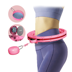 Top One Adjustable <b>Fitness</b> Sports Exercise Waist Slimming Infinity Counter Led Smart Weighted <b>Hula</b> Ring <b>Hoop</b> - Product Image 1