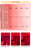 Panneau de luminothérapie rouge professionnel pliable à trois volets 1000W à double puce (660nm+850nm) pour traitement corporel complet