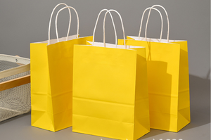 Custom Logo Eco Friendly <b>Biodegradable</b> Moisture Proof Take Out Kraft <b>Paper</b> Gift Shopping Carrier Recycled <b>Paper</b> Grocery Gift Bag - Product Image 5