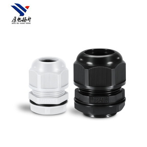 Glándulas de cable de alambre de nylon impermeables IP68 Tabla de tallas de prensaestopas de plástico dividido blanco y negro - Product Image 3
