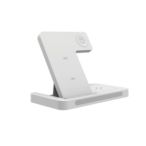 3 in 1 Wireless Charger 15W Fast <b>Charging</b> Station Foldable Phone Holder with LED Light for iPhone - Product Image 5