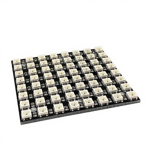 Matrice LED RGB TOPCUS 8x8 WS2812 5050, 64 LED Individuellement Adressables, Panneau d'Affichage Numérique pour Projets d'Éclairage DIY Arduino - Product Image 1