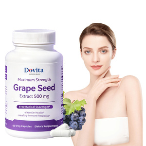 Cápsulas de Semilla de Uva de Alta Potencia, Fabricante de Suplementos OEM, 95% OPC, Fórmula Blanqueadora de Piel Antienvejecimiento, Marca Privada, Venta al Por Mayor - Product Image 1