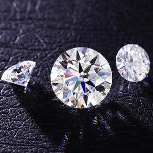 Piedras Sueltas de Moissanita Redondas Brillantes, 8 Corazones 8 Flechas, D VVS1, Corte Brillante Redondo, Moissanita Suelta - Product Image 1