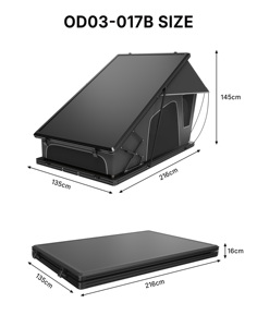 Carpa de Techo Rígida de Aluminio, Carpa de Camping Impermeable de Polialgodón para 4 Estaciones con Apertura Automática Rápida, ENJOIN OD03-017 - Product Image 2