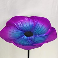 Stock disponible du fabricant : Grand bain d'oiseaux en métal en forme de fleur, simple, pour jardin et cour, également mangeoire décorative