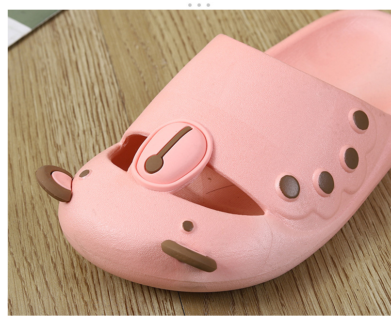 Baotou Half Slippers Women Cute Thick Soled Slides Indoor Soft Non-slip Bathroom Slippers