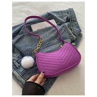 Tas Selempang Wanita Bahan Felt Warna Solid Kasual Mini Baru Resleting Portabel Motif Benang Laris Manis Kualitas Tinggi