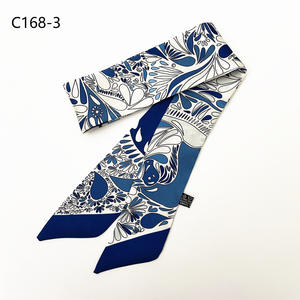 Printemps nouveau Vintage femmes cajou petit <span class=keywords><strong>foulard</strong></span> en <span class=keywords><strong>soie</strong></span> longue Satin cou écharpe dessin animé pour sac poignée bandeau ruban <span class=keywords><strong>AliExpress</strong></span> - Product Image 3