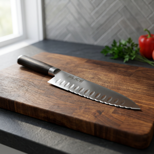 Cuchillo de Cocina Profesional de Acero Inoxidable con Hoja Dentada y Mango de Plástico, Apto para Lavavajillas, Hecho en Japón, 21 cm - Product Image 3