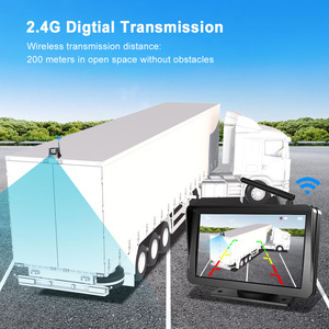 Tự làm năng lượng mặt trời không dây từ phía sau xem sao lưu xe tải máy ảnh với 7 inch ghi âm không dây Android tự động chuyển hướng Carplay màn hình - Product Image 5