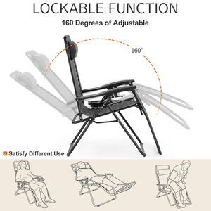 Foldable <b>Camping</b> <b>Chair</b> <b>Recliner</b> High Back Armchair with Cup Holder for Outdoor Picnic Fishing Double Person <b>Camping</b> Lounge <b>Chair</b> - Product Image 4