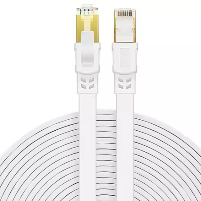 SFTP Cat 8 Ethernet Cable 26AWG Gold Plated RJ45 Connector Patch Cord Lan Cable 40Gbps for Industrial Automation Equipment