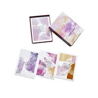 Impression personnalisée en gros Poker jeu de cartes personnalisé impression carte d'affirmation positive Question Conversation jeu de cartes Deck