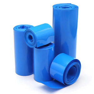 DEEM-Tubo termorretráctil de PVC, envoltura termorretráctil de PVC con batería negra