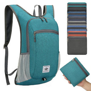 Sac à dos pliable imperméable et tendance pour les sports de plein air et la randonnée, capacité 20-37L, bretelles arquées, doublure en polyester - Product Image 2