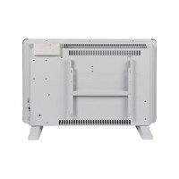 Radiateur à convection intelligent Wi-Fi avec panneau blanc mat, affichage numérique LED, chauffage électrique pour espaces restreints
