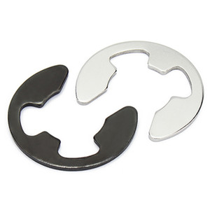 1.5mm 2mm 2.5mm 3mm - 17mm E Clip giữ lại Snap Vòng circlips Đen DIN 6799 - Product Image 2