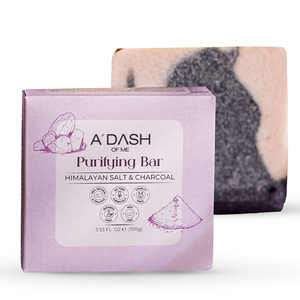 Jabón Purificante en Barra con Sal del Himalaya y Carbón Vegetal, Limpieza Profunda, Desintoxicante, Control de Grasa, Cuidado Natural de la Piel - Product Image 1