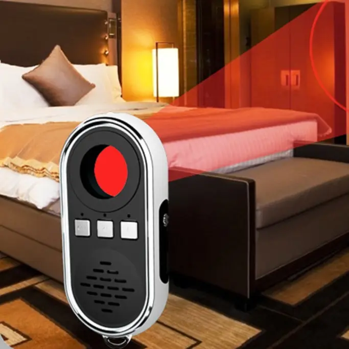 Anti Spy Device scanner vibration sound alarm Lens Finder anti spy detector wireless hidden camera detector