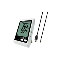Registrador de Datos de Temperatura y Humedad con Sonda Externa DT20E, Registrador de Datos de Alta Temperatura, Sensor de Temperatura y Humedad, Alarma Sonora y Luminosa