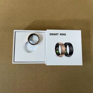 Phổ biến smartring r02b App qring BT kết nối bloodoxygen nhịp tim ngủ bước màn hình không thấm nước IP68 Vòng thông minh - Product Image 1