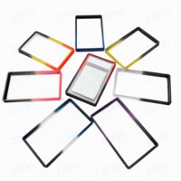 Pelindung Slab dari Akrilik Transparan, Bingkai Bumper TPU Gradasi untuk Kabinet Display Kartu Slab, 41 Warna