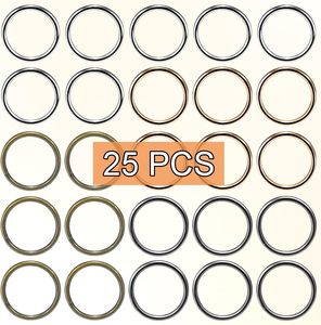 Coobigo Pack O Rings Metal Buckle Loops Crafts Purse Bag Webbing Strap Backpack Making <b>Dog</b> Leash <b>Collar</b> Hardware <b>Small</b> Silver Go - Product Image 6