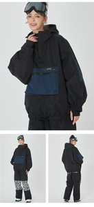 Vestes <span class=keywords><strong>de</strong></span> <span class=keywords><strong>ski</strong></span> d'hiver pour femmes et hommes, à capuche, avec fermeture éclair, imperméables, coupe-vent, en duvet, pour le <span class=keywords><strong>ski</strong></span> et le snowboard, pour les sports d'hiver professionnels - Product Image 6