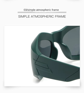 Nuevas Gafas de Sol Steampunk Y2K para Hombre, Deportivas, con Forma Curva, Tecnología Futura, Hip Hop, Gafas de Sol Modernas para Mujer, Venta al por Mayor en China - Product Image 6