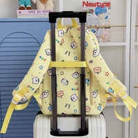 Mochila Escolar Impermeable con Diseño de Letras para Niñas, con Cierre de Cremallera, Gran Capacidad, para Adolescentes
