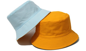 Sombrero de cubo para adultos de Color sólido gorra de playa de verano para sol de 100% algodón para Mujeres Hombres, sombrero de <span class=keywords><strong>pescador</strong></span> Reversible de desgaste de doble cara - Product Image 2