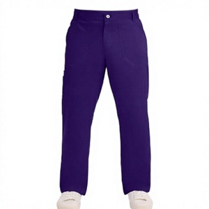 Unisex <b>Purple</b> Cotton Polyester Woven Hospital Pants with Needle Detection Feature - Product Image 2