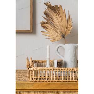 Bandejas ecológicas tejidas hechas <span class=keywords><strong>a</strong></span> mano de diseño 2020, también de ratán, almacenamiento rectangular, para servir té, café, <span class=keywords><strong>ba</strong></span> - Product Image 2