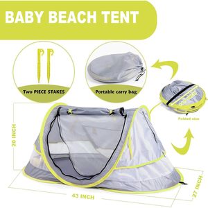    Tienda de Campaña Infantil Plegable para Exteriores, Protección Solar para la Playa, Sin Instalación - Product Image 4