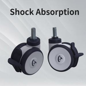 M8 M12 M10 Rollen <span class=keywords><strong>2</strong></span>/<span class=keywords><strong>2</strong></span>,5/3 Zoll Bewegliche Räder Verriegelbare Räder Schwerlast-Medizinische Rollen für Mobile Zahnarztwagen - Product Image 2
