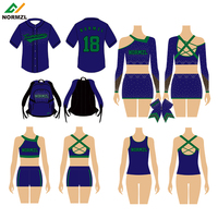 Cheer Baseball Wear Cheerleading Sac à dos Cheer Bag Hair Bow Cheerleader Vest Cheer Practice Wear Cheerleading Dance Uniformes