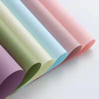 Papier d'emballage pour fleurs de style coréen, imperméable, couleur unie, pour bouquets, papier d'emballage imperméable pour fleurs