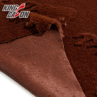 KINGCASON Hersteller Großhandel Angenehmes Handgefühl 100% Polyester Dreifarbiger Jacquard-Kaninchen-Kunstpelz für Heimtextilien