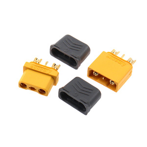 Connecteur ICX301 XT30U avec broche de signal (2+1) - Type à souder, paire mâle et femelle pour la communication des chargeurs LiPo intelligents et l'alimentation des drones - Product Image 5