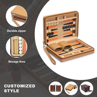 Échiquier en bois en cuir acrylique sur mesure Design Échiquier de luxe magnétique pliable personnalisé en bois