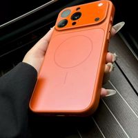 Coque de téléphone en verre pour iPhone 17 Air 16 15 14 13 Pro Max, protection intégrale de l'objectif, givrée, antichoc, rigide, magnétique