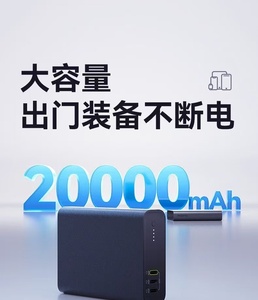 พาวเวอร์แบงค์ 20000mAh 22.5W ชาร์จเร็วแบบพกพา ช่องเสียบ USB คู่ Type C PPS สำหรับ iPhone Android แท็บเล็ต Airpods - Product Image 4