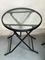 Meubles de salle à manger pliables modernes de jardin Table de bistrot pliante de patio Construction métallique