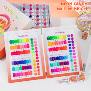 Vendeeni - Juego de Esmaltes de Uñas en <span class=keywords><strong>Gel</strong></span> de <span class=keywords><strong>Color</strong></span> Neón de Última Tendencia, Colección de 48 Colores, Esmalte de Uñas en <span class=keywords><strong>Gel</strong></span> OEM/ODM, Juego de Esmalte de Uñas en <span class=keywords><strong>Gel</strong></span> Personalizado Gratuito - Product Image 6