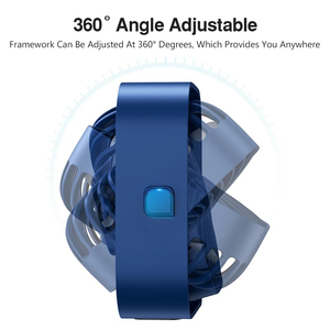 Mini ventilateur USB portable, ventilateur électrique personnel <span class=keywords><strong>de</strong></span> bureau, ventilateurs <span class=keywords><strong>de</strong></span> <span class=keywords><strong>table</strong></span> debout pour la pièce, 3 vitesses <span class=keywords><strong>de</strong></span> vent, 360° rotatif pour le camping, silencieux - Product Image 4