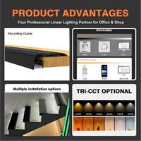 Profil LED droit sur mesure avec étanchéité IP65 et 3 températures de couleur sélectionnables pour un éclairage durable des escaliers extérieurs